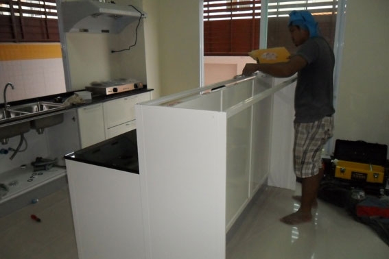 50ชุดครัวอลูมิเนียมบิวท์อิน ขนาด3.0เมตร