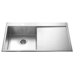 อ่างMEX INSET SINK 1 BOWL SQUARE-ROUND 1 DRAINER Mod.SRD1001 (S/S)