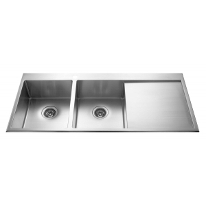 อ่างMEX INSET SINK 2 BOWLS SQUARE-ROUND 1 DRAINER Mod.SRD1162 (S/S)