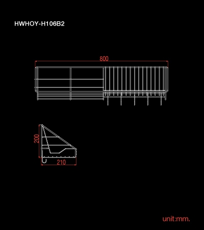 ตะแกรงคว่ำจาน80ซม. HWHOY-H106B2