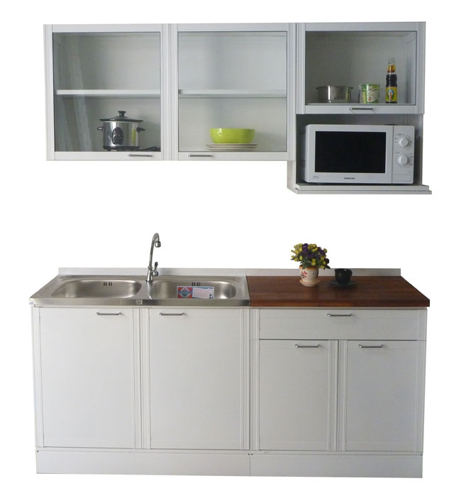 ตู้ครัวอลูมิเนียมสำเร็จรูป 180ซม.